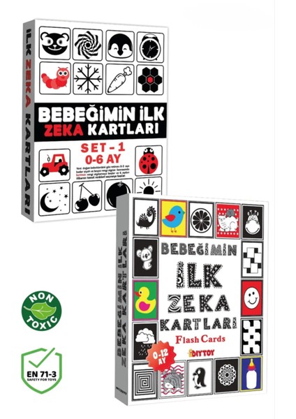 Bebeğimin Ilk Zeka Kartları - Siyah Beyaz Kontrast Kartlar fiyatları
