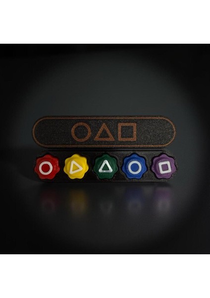 Squid Game 5 Taş Oyunu Kutulu Kumlu Gonggi Beş Taş, Kalamar Oyunu, Kumlu (Yeni Tasarım)