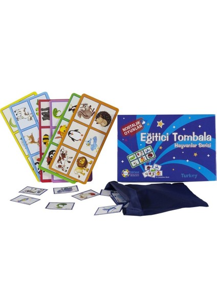 Tombala-Hayvanlar Serisi ve Meyve Serisi - Eğitici Tombala