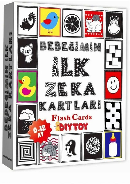 Eğitici Bebeğimin Ilk Zeka Kartları - Bebekler Için Resimli Ilk Aktivite Zeka Kart Oyun Seti 0-12 Ay