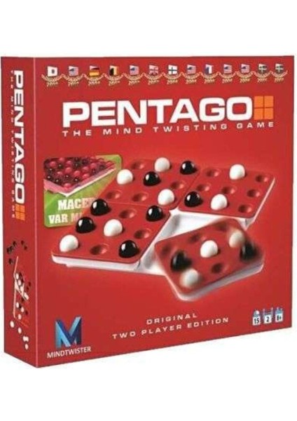 Pentago Oyunu Akıl ve Zeka Turnuva Oyunu Mindtwister The Mind Twiting Game Orjinal Pentago