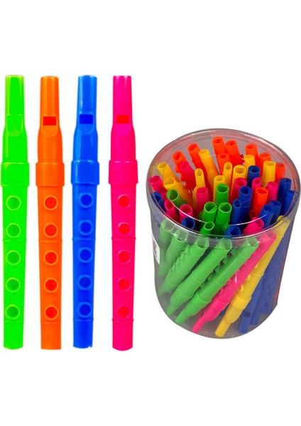50 Adet Renkli 12 cm Mini Flüt Oyuncak Müzik Aleti Okul Hediyelik Parti Eğlenceli Oyuncaklar fırsatları