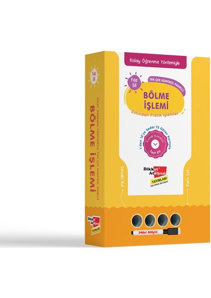 Kolay Öğrenme Yöntemiyle Yaz Sil Bölme Işlemi Oyunu