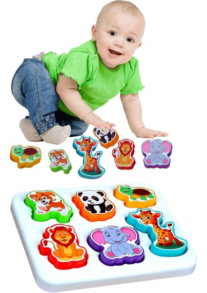 Eğitici Esnek Sök Tak Tırtıl 20 cm Neşeli Hayvanlar Bultak 2'li Set