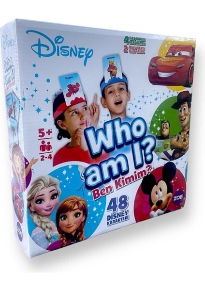 Ben Kimim Disney Lisanslı Aileler Yetişkinler ve Çocuklar Için Parti Masa Oyunu Kart Oyunu