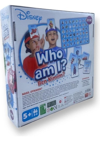 Ben Kimim Disney Lisanslı Aileler Yetişkinler ve Çocuklar Için Parti Masa Oyunu Kart Oyunu fiyatları