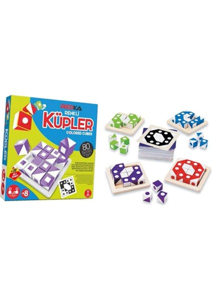 Akıl Oyunları Redka Renkli Küpler Sihirli Küpler Qbitz Qbig Zeka Akıl Oyunu modelleri