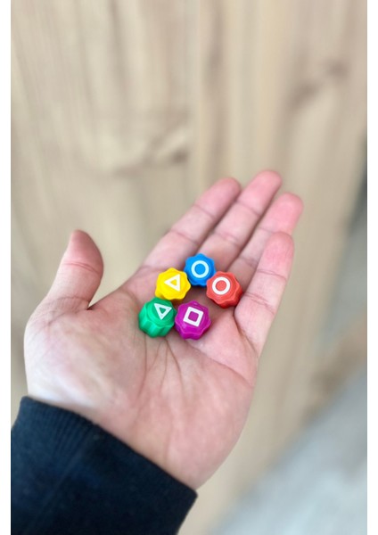 Squid Game Beş Taş - Kutulu ve Bilyeli Model - Renkli Taş Gonggi
