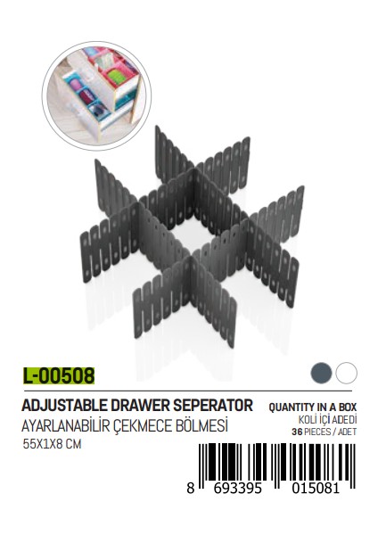 3 Parça Ayarlanabilir Çekmece Bölmesi GO50607187440