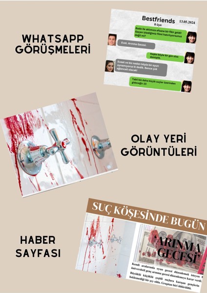 Arınma Gecesi Davası, Cinayet Çözme ve Katili Bulma Oyunu, Suçluyu Bulma- Dedektif Oyunu modelleri