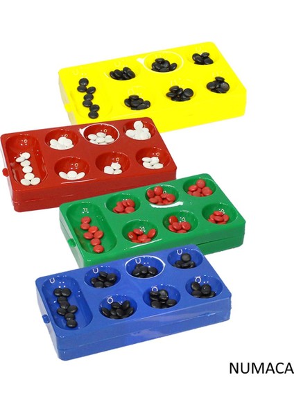 Mangala Strateji Oyunu - Türk Zeka ve Strateji Oyunu - Plastik Mangala - Eğlenceli Oyun