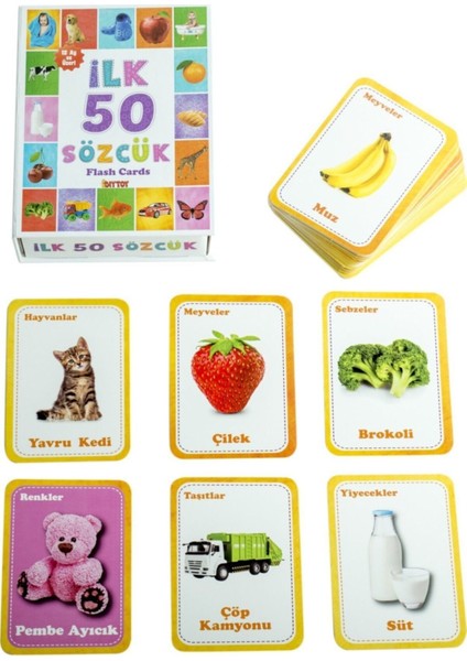 Vardem Diytoy 1161 Flash Card Ilk 50 Sözcük fiyatları