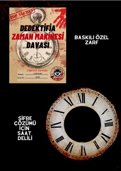 Zaman Makinesi Davası, Cinayet Çözme ve Katili Bulma Oyunu, Suçluyu Bulma- Dedektif Oyunu modelleri