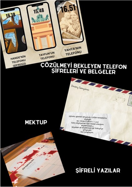 Zaman Makinesi Davası, Cinayet Çözme ve Katili Bulma Oyunu, Suçluyu Bulma- Dedektif Oyunu indirimleri