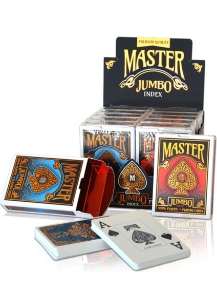 Jumbo Plastik Poker Oyun Kağıdı Tek Deste