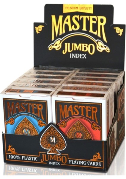 Jumbo Plastik Poker Oyun Kağıdı Tek Deste