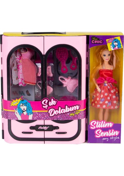 Oydaş Anlily Aksesuarlı Elbise Dolabı Bebekli OYD-02441 4417