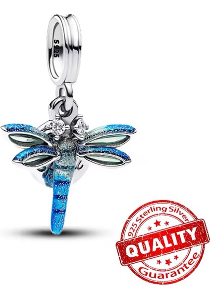 Gümüş Yusufçuk Sallantılı Charm