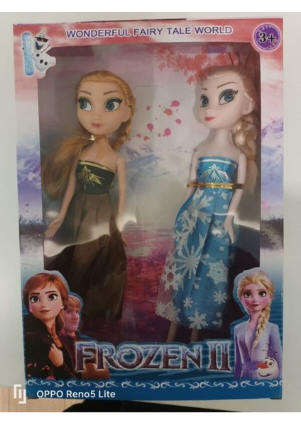 Oyuncak Karlar Ülkesi Elsa ve Anna Ikili Bebek Oyun Seti