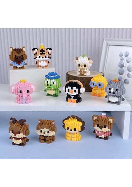 Bricks Sevimli Hayvanlar Mini Blok Yapı Taşı Figür (Rastgele 1 Model Gönderilir)