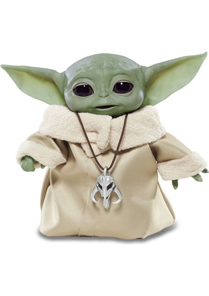 Baby Yoda Sesli ve Hareketli Animatronic Figürü - Koleksiyonluk Hediye