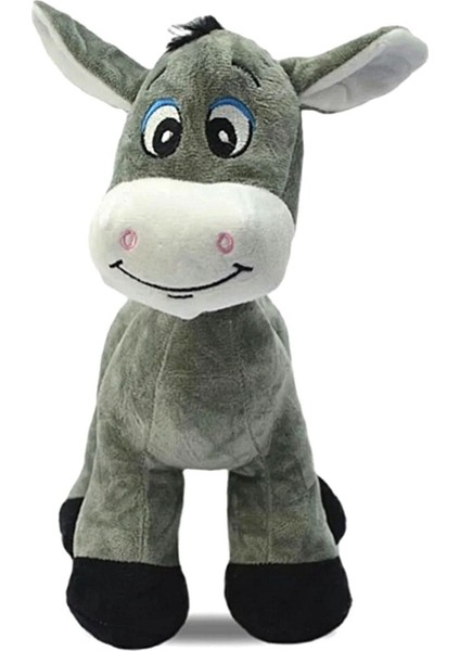 Sevimli Eşek 28 cm - Uyku ve Oyun Arkadaşı Eşşek Peluş Oyuncak Halley