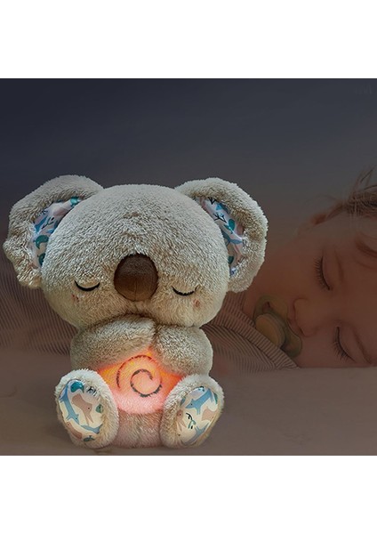 Koala Nefes Alabilen Uyku Arkadaşı 25cm Müzikli Nefes Alan Tam Fonksiyonlu
