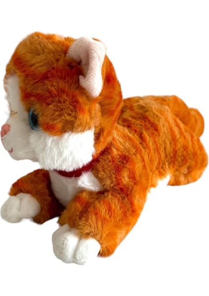 Sesli Yatan Miyavlayan 25 cm Peluş Kedi Oyuncak modelleri