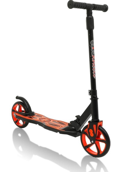 Scooter - 12 Yaş ve Üstü İçin, 2 Tekerlekli, Yüksek Kaliteli Rulmanlar, Kaymaz Gidon ve Zemin, Turuncu Renk, Katlanabilir modelleri