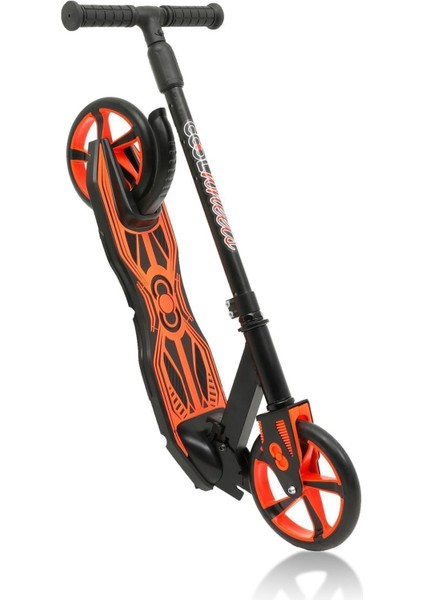 Scooter - 12 Yaş ve Üstü İçin, 2 Tekerlekli, Yüksek Kaliteli Rulmanlar, Kaymaz Gidon ve Zemin, Turuncu Renk, Katlanabilir fırsatları