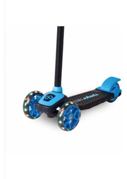 FR58055 Avengers Temalı Işıklı Scooter 3-12 Yaş 4 Tekerlekli Mavi fiyatları