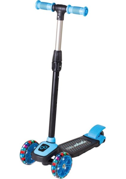 FR58055 Avengers Temalı Işıklı Scooter 3-12 Yaş 4 Tekerlekli Mavi modelleri