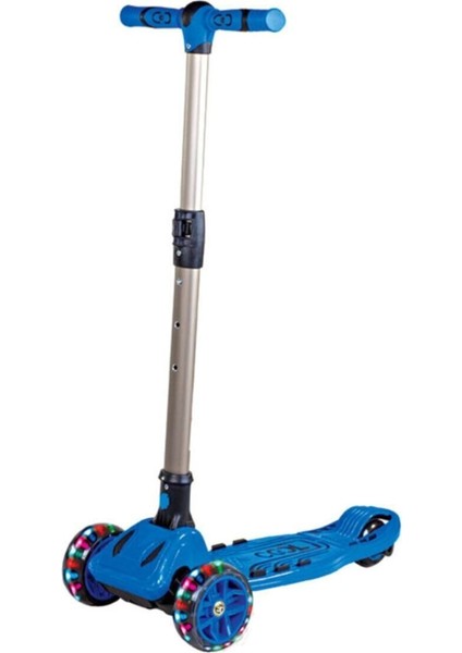 Maxı Twıst 6 Yaş ve Üzeri 50 kg 3 Tekerli Katlanabilir Işıklı Mavi Çocuk Scooter