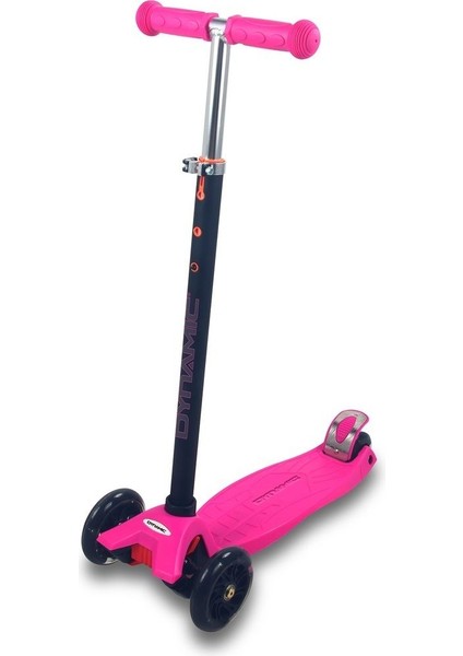 HT208 3 Tekerlekli Işıklı Yeni Nesil Scooter Pembe