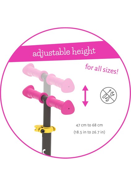 Scotti 3 Tekerlekli Scooter - Pembe indirimleri