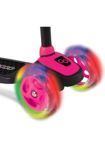 Pembe Kız Çocuk Pembe Cool Wheels LED Işıklı 3 Tekerlekli Yükseklik Ayarlı Twist Scooter 3+ Yaş 3 fiyatları