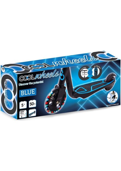 Cool Wheels 5 Yaş Üstü 2 Tekerlekli Frenli Ayarlanabilir Boy Işıklı Scooter LED Fener modelleri