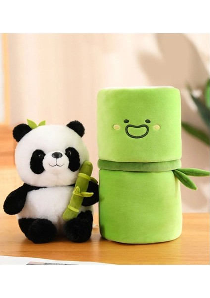 Peluş Çantalı Bambu Panda