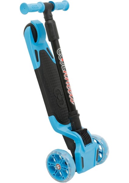 2-4 Yaş Arası Çocuklar İçin 3 Tekerlekli Işıklı Mavi Scooter - Ayarlanabilir Direksiyon ve Kaymaz Tabanlı fırsatları