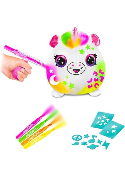 Airbrush Plush Squishy Peluş Neon Unicorn fiyatları