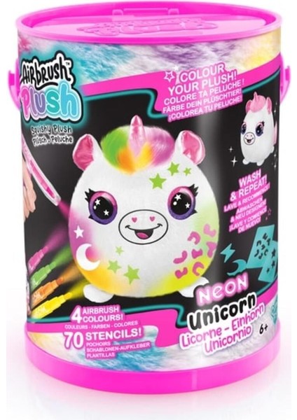 Airbrush Plush Squishy Peluş Neon Unicorn modelleri