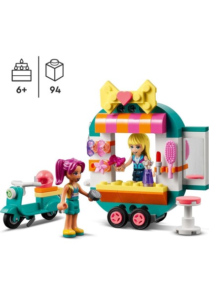 Friends 41719 Mobil Moda Butiği Oyun Seti Çocuklar İçin Eğlenceli Yapım ve Tasarım Oyuncağı