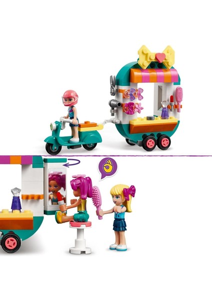 Friends 41719 Mobil Moda Butiği Oyun Seti Çocuklar İçin Eğlenceli Yapım ve Tasarım Oyuncağı
