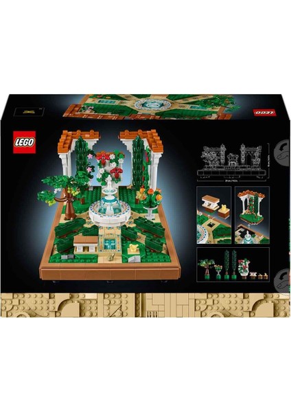 Icons Fıskiyeli Bahçe 10359 - Yetişkinler Için Dekoratif Bahçe Modeli Yapım Seti (1302 Pa fırsatları