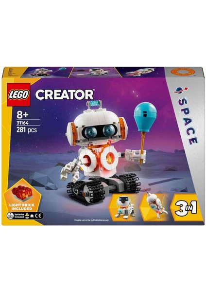 Creator 3’ü 1 Arada Uzay Robotu 31164 - 8 Yaş ve Üzeri Çocuklar Için Köpek Figürüne V modelleri
