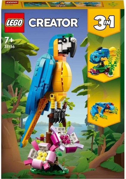 Creator Egzotik Papağan 31136-7 Yaş ve Üzeri Çocuklar Için Papağan, Balık ve Kurbağa Modelleri fiyatları