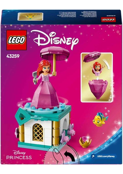 Disney Princess Dönen Ariel 43259 - 5 Yaş ve Üzeri Prenses Seven Çocuklar Için Mini Bebek fırsatları