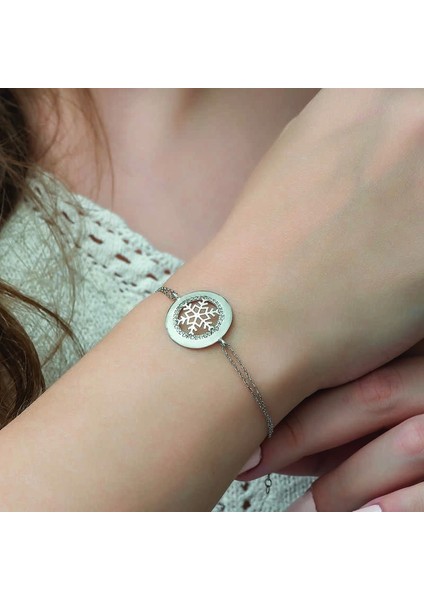 Gümüş Kar Tanesi Bayan Bileklik fiyatları
