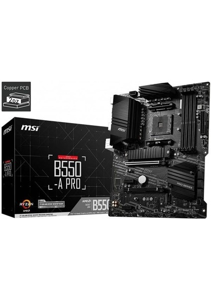 Msı B550-A Pro Ddr4 M2 Pcıe Nvme HDMI Dp Pcıe 16X V4.0 Am4 Atx fiyatları