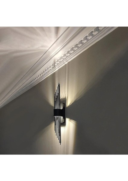 Modern Duvar Aplik Duvar Lambası Iç Mekan Duvar Apliği Aurora Beam DZ1080SİYAH